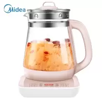 粉萌膳食养生壶 美的(Midea)养生壶电水壶烧水壶煮茶壶花茶壶热水壶 多功能煮水壶开水壶玻璃水壶