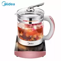 粉色 美的(Midea)养生壶 电水壶 一机多用 多功能烧水壶花茶壶煮茶壶 1.5L容量可预约热水壶煮茶器