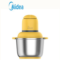 不锈钢机身 美的(Midea)捣蛋鬼绞肉机全自动家用电动大容量多功能绞馅搅碎肉料理机 黄色
