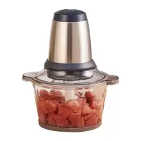 美的绞肉机家用电动不锈钢多功能小型打肉馅碎菜搅拌蒜泥蓉料理机
