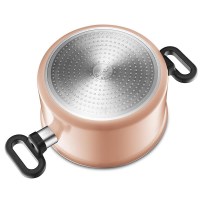 粉色 苏泊尔(SUPOR)汤锅家用加厚趣彩不粘锅小奶锅泡面锅 燃气灶磁炉通用