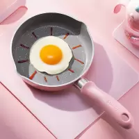 E1萌宠黄套装[奶锅+煎锅] 苏泊尔(SUPOR)宝宝辅食锅套装婴儿奶锅小锅16cm平底汤锅麦饭石色不粘锅煮泡面热牛奶锅