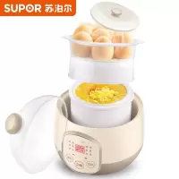 0.9L白瓷内胆(带蒸屉) 1 苏泊尔 SUPOR 电炖锅 电炖盅 煲汤锅炖汤锅 煮粥锅 紫陶内胆 3升 可预约定时
