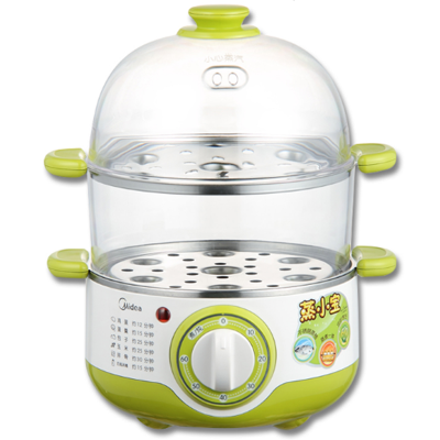 草绿色 美的(Midea)煮蛋器家用早餐机多用电蒸锅智能防干烧