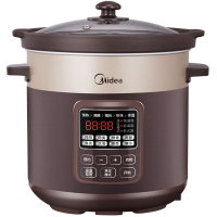 5L 玻璃盖子 Midea/美的 电炖锅陶釜煮粥煲汤炖盅电砂锅预约全自动陶瓷