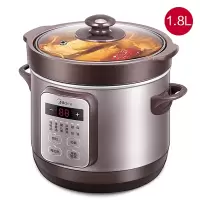 〖1.8L容量-玻璃盖〗 美的智能电炖锅4L预约大容量5升锅陶瓷煲汤锅养生粥锅3-5-6人