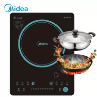 美的(Midea)电磁炉2100W大功率触摸式电池炉十档火力调节大火力火锅炒菜电炒炉家用多功能电陶炉