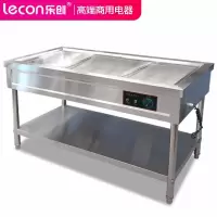 [三格]保温售饭台(不含盒子) 乐创(lecon)电热保温售饭台商用不锈钢汤池温粥车小吃自助快餐车厨房蒸菜台饭菜保温台