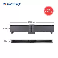 格力(GREE)新品2021年家用智能遥控移动地暖电暖气电暖器 防烫IPX4防水踢脚线取暖器暖风机 NJE-X6020B