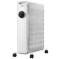 美的油汀取暖器电暖气家用速热节能省电热油丁酊卧室大面积暖气片 白色