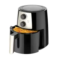 美的空气炸锅家用烤箱一体多功能新款空气电炸锅小型大容量全自动 4.2L黑色