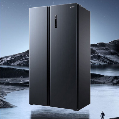 美的(Midea)605升冰箱双开门对开门净味除菌一级变频 风冷无霜家用大容量囤货智能超薄可嵌入冰箱