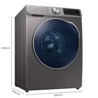 三星WD90N64FOAX/SC 9公斤双维智能变频洗烘一体滚筒全自动洗衣机 钛晶灰