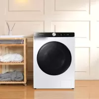 三星滚筒洗衣机 10.5公斤大容量洗烘一体机家用全自动WD10T504DBE 白色