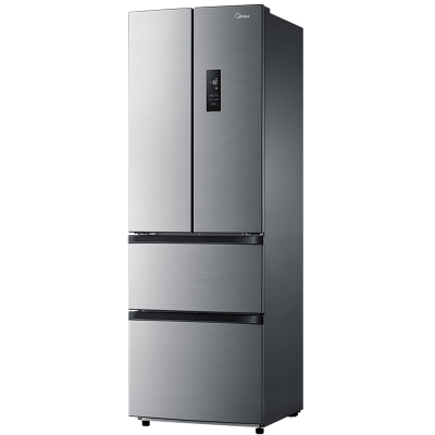 美的电冰箱法式多门4四开门双开门无霜变频一级能效家用对开门323 星际银
