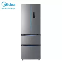 美的(Midea)323升法式多门冰箱 节能双变频一级能效风冷四门家用电冰箱 BCD-323WTPM(E) 星际银 [铂