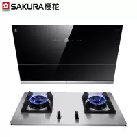 樱花SAKURA 侧吸抽油烟机灶具套装燃气灶烟灶套装两件套22立方米大吸力挥手智控自清洗 7A01+GBG01(5.0K