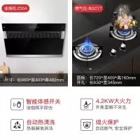 樱花Z304抽油烟机侧吸式大吸力吸油烟机灶具套装家用自动清洗免拆洗免清洗挥手感应排烟机 304+BGC1T(高效直火套装