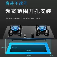 樱花(SAKURA)燃气灶煤气灶双灶天然气液化气台式嵌入式两用煤气炉灶具灶台猛火灶大火力 B9209[5.0kw多尺寸开