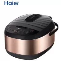 海尔 (Haier) 电饭煲5L大容量智能预约家用电饭锅4-6人柴火饭FBS-E5001B 褐色