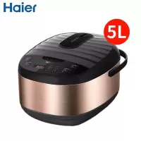 海尔( Haier) 电饭煲电饭锅5L大容量智能预约家用智能多功能煮饭锅3-4-6人 金色