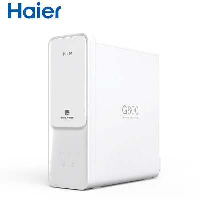 海尔(Haier) 家用净水器800G无桶大通量双出水直饮机云净 反渗透TDS智能 净水器+HSWGD1905B冷热型管