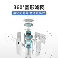 海尔除甲醛空气净化器家用除菌净化机除雾霾粉尘烟雾异味负离子净化客厅办公室 高效除病菌KJ505F-HY01