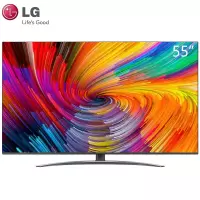 LG平板电视55英寸液晶家用客厅4K超高清网络HDR电竞游戏电视电视 黑色