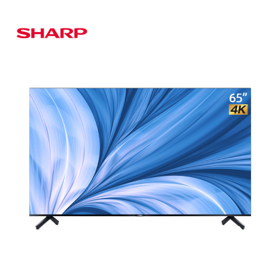 夏普65英寸4K高清智能语音全面屏网络平板液晶电视机 黑色 官方标配