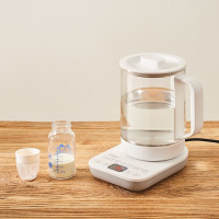 美的(Midea)养生壶 煮茶器煮茶壶 电水壶烧水壶电热水壶花茶壶煮水壶1.2L办公迷你玻璃 MK-YS15E107