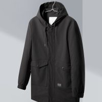 优品剪标时尚休闲男式连帽短外套