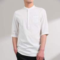 优品剪标时尚休闲男式短袖衬衫