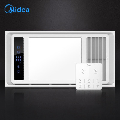 美的(Midea)智能双核速热风暖浴霸 大功率强劲取暖 集成吊顶浴室卫生间取暖照明换气制热浴霸 触控款/一键干燥除湿浴霸