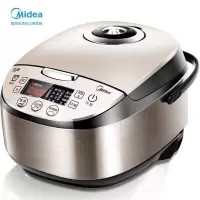美的(Midea)电饭煲电饭锅4L智能预约电饭煲气动涡轮防溢金属机身圆灶釜内胆家用