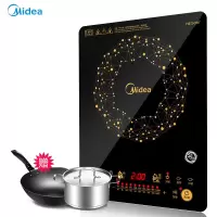 美的电磁炉家用多功能一体炒菜锅匀火小型火锅灶电池炉 黑色