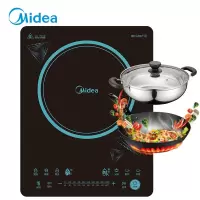 美的(Midea)电磁炉 2100W大火力触控预约定时电磁灶十档火力调节(赠汤锅+炒锅)