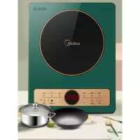 美的电磁炉一体家用大火力多功能智能大功率炒菜火锅 [尊贵版]曜石黑