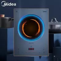美的(Midea)电磁炉 双环混合动力 A级微晶面板 十档滑控调节 智能定时 双风机散热 高端电磁炉 .