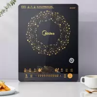 美的(Midea)匀火电磁炉家用电池炉火锅炒菜灶一体小型全自动套装(赠欧式汤锅+精铁炒锅)