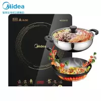 美的(Midea)电磁炉滑控调节火锅炉 2200W大火力微晶面板一键爆炒 智能定时 滑控调节一键爆炒款