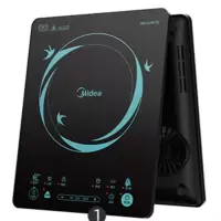美的(Midea)电磁炉 家用滑触双控调节电磁灶 2200w大功率 可定时四重防水 六大烹饪功能 电磁炉