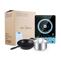 美的(Midea) 电磁炉 匀火纤薄触控(赠欧式汤锅+炒锅)