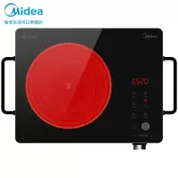 美的(Midea)电磁炉 滑控调节 火锅炉 2200W大火力电磁灶 旋磁叠式线圈盘 智能断电 不挑锅具电陶炉[裸