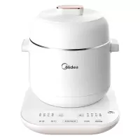 美的(Midea)燕窝炖盅 电炖锅 隔水炖 陶瓷内胆 煲汤养生煲 家用智能24h预约 0.8L容量 白色