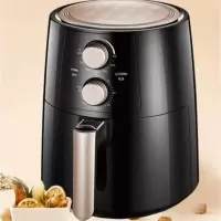 美的(Midea)空气炸锅家用多功能无油煎炸锅3.5L大容量大火力不粘锅易清洗薯条机电炸锅 商场同款 黑色