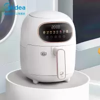 美的(Midea)空气炸锅 4.2L大容量家用智能煎炸锅 无油低脂多功能电炸锅 3L高颜智能款 白色