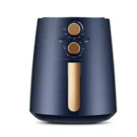 美的(Midea)空气炸锅 4.2L大容量家用智能煎炸锅 无油低脂多功能电炸锅 [品质推荐]4.2L双旋钮控制 复古蓝