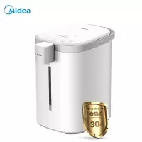 美的(Midea)电热水瓶热水壶烧水家用全自动多段温控 保温泡茶烧水器恒温一体5L大容量 纯净白