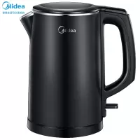 美的(Midea)电水壶热水壶电热水壶304不锈钢水壶全钢无缝暖水壶开水壶烧水壶智能断电 [热卖]1.5L一体内胆双层防