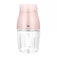 美的(Midea)绞肉机家用料理机多功能绞馅机宝宝婴儿辅食机迷你绞肉机蔬果泥绞馅碎菜搅肉机 粉红色 绞肉机